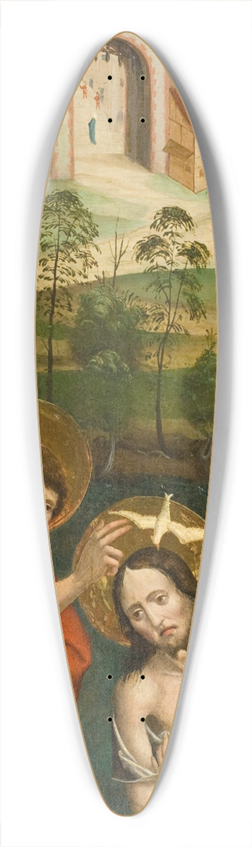 Jan Polack - Four Panels 39.3 inch art pintail longboard deck