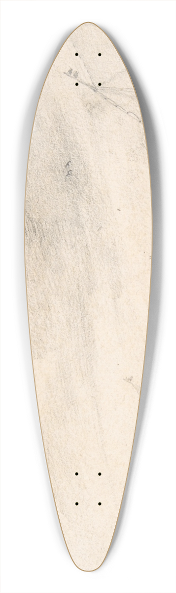 Jan Porcellis - River Landscape 39.3 inch art pintail longboard deck