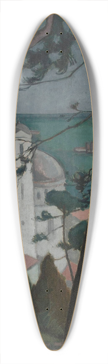 Jan Rubczak - Landscape 39.3 inch art pintail longboard deck