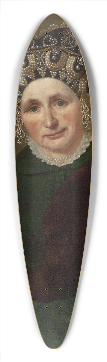 Jan Sikorski - Portrait of Mrs. Pozner 39.3 inch art pintail longboard deck