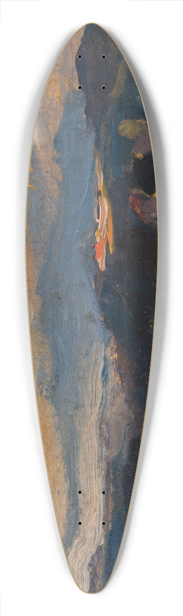 Jan Stanislawski - Clouds  Zakopane 39.3 inch art pintail longboard deck
