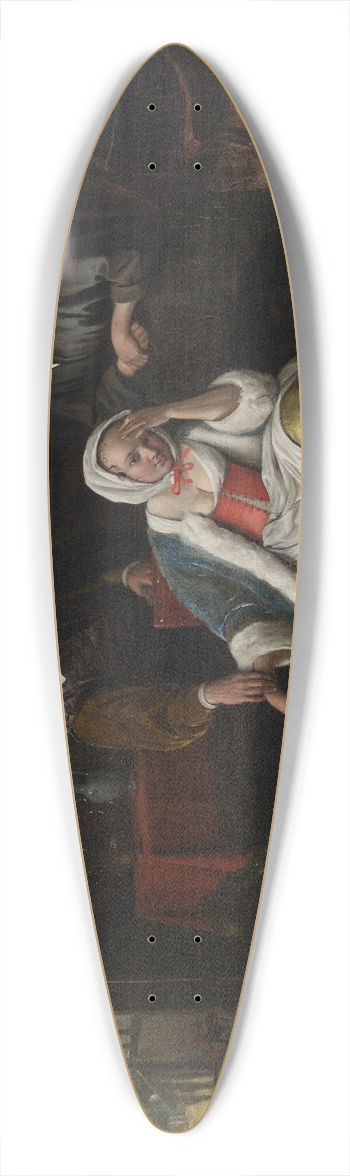 Jan Steen - The Lovesick Maiden 39.3 inch art pintail longboard deck