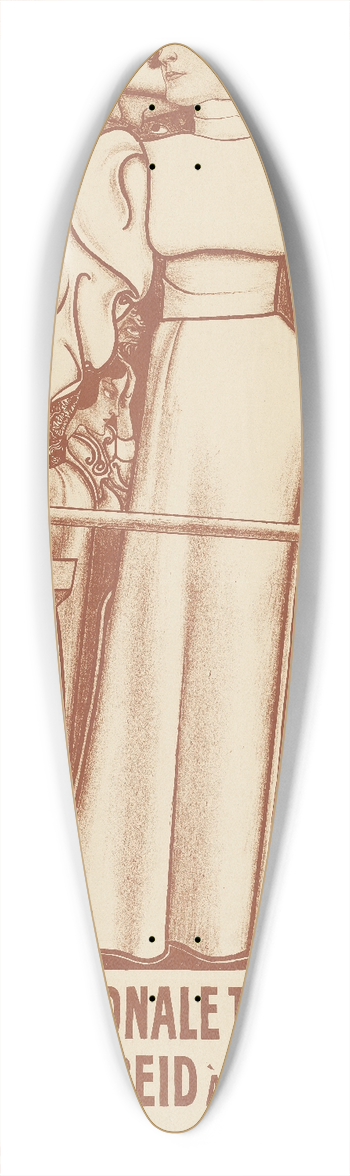 Jan Toorop - Arbeid voor de vrouw 39.3 inch art pintail longboard deck