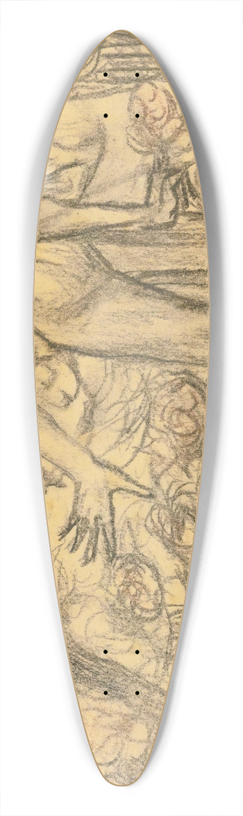 Jan Toorop - Kundry And Parsifal 39.3 inch art pintail longboard deck