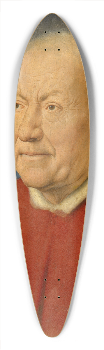 Jan van Eyck - Kardinal Niccol Albergati 39.3 inch art pintail longboard deck