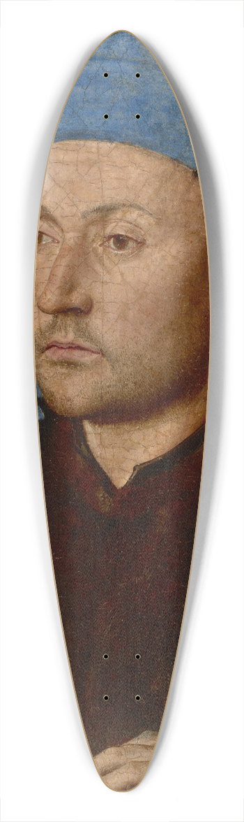 Jan van Eyck - Man in a Blue Cap 39.3 inch art pintail longboard deck