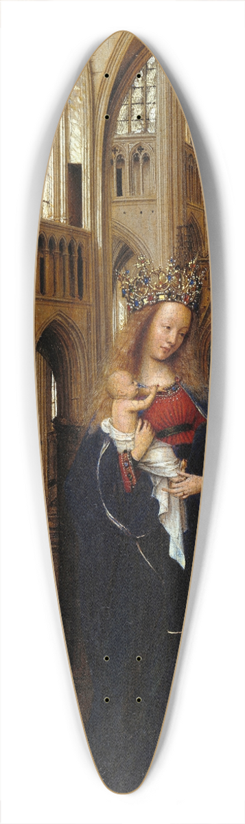 Jan van Eyck - The Madonna in the Church 39.3 inch art pintail longboard deck