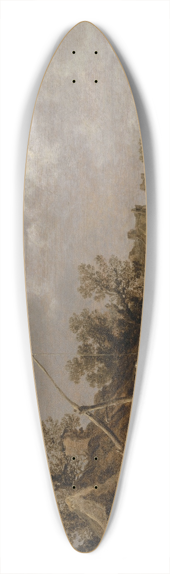 Jan van Goyen - Farms 39.3 inch art pintail longboard deck