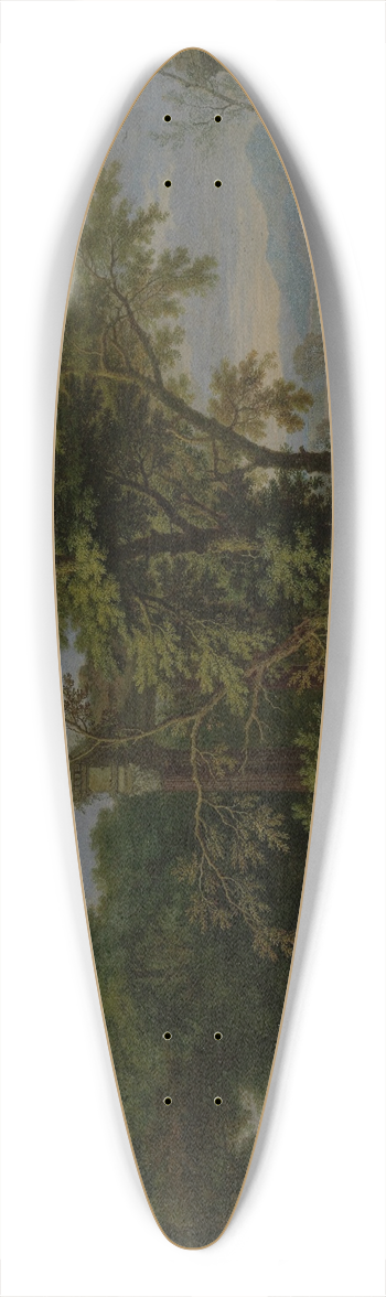 Jan van Huysum - Arcadian Landscape with a Ceremonial Sacrifice 39.3 inch art pintail longboard deck