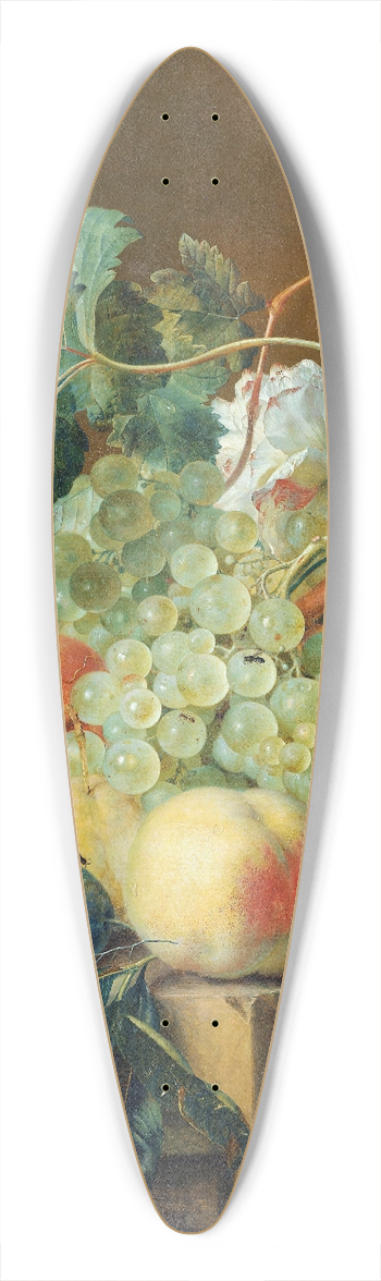 Jan van Huysum - Still Life with Fruit 39.3 inch art pintail longboard deck