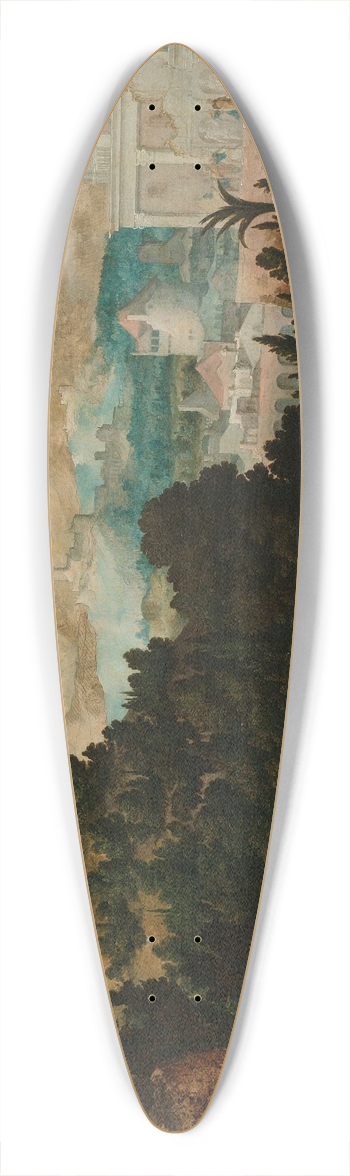 Jan van Scorel - Landscape with Bathsheba 39.3 inch art pintail longboard deck