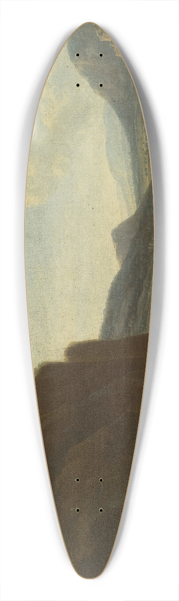 Jan Vermeer van Haarlem the Elder - Waterside landscape 39.3 inch art pintail longboard deck