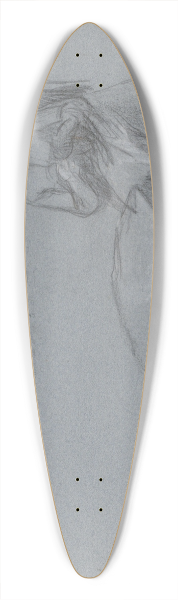Jan Veth - Handwerkende vrouw aan een tafel 39.3 inch art pintail longboard deck
