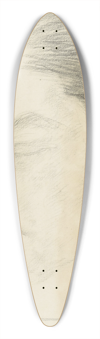 Jan Veth - Kopstudie, met gesloten ogen 39.3 inch art pintail longboard deck