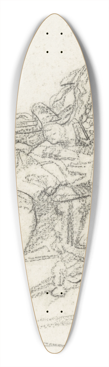 Jan Veth - Man zittend in een stoel 39.3 inch art pintail longboard deck