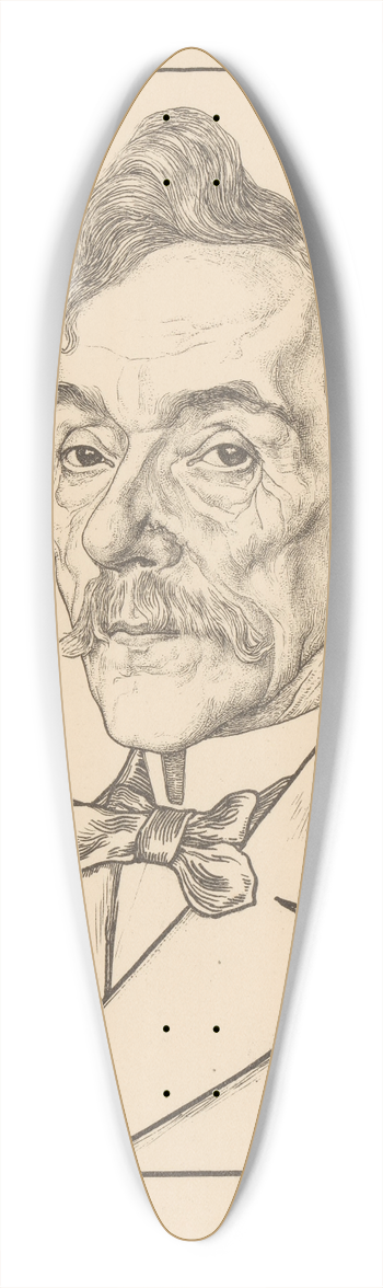 Jan Veth - Portret van Louis Jacques Veltman 39.3 inch art pintail longboard deck
