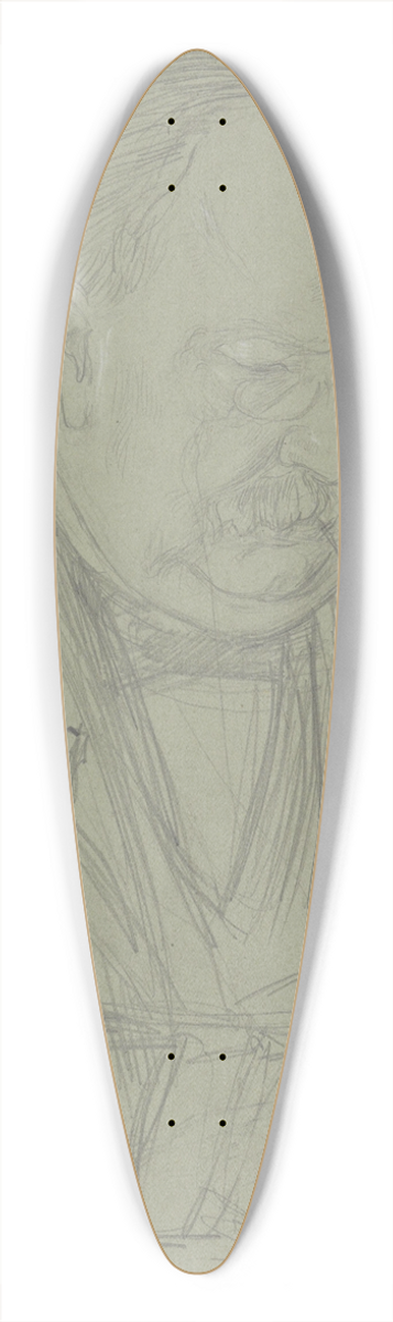 Jan Veth - Portret van Tak van Poortvliet 39.3 inch art pintail longboard deck