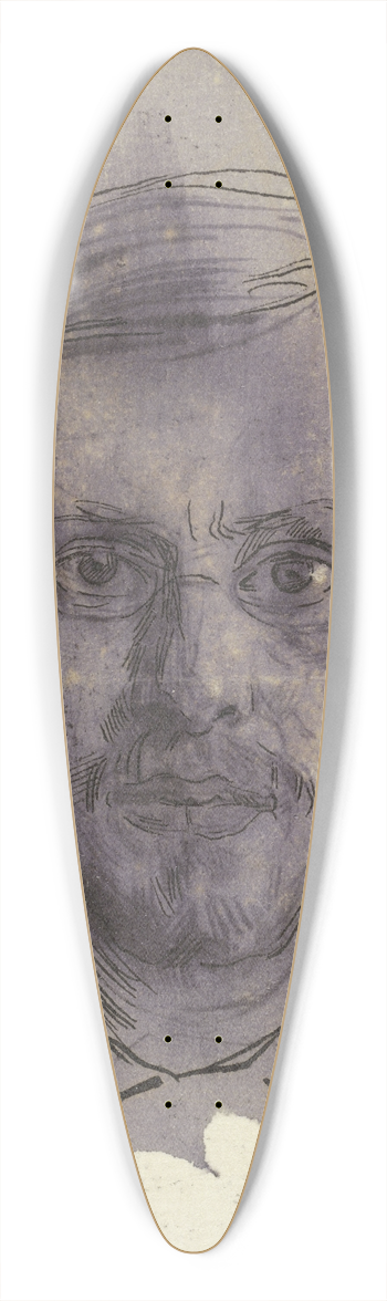 Jan Veth - Zelfportret van Jan Veth 39.3 inch art pintail longboard deck