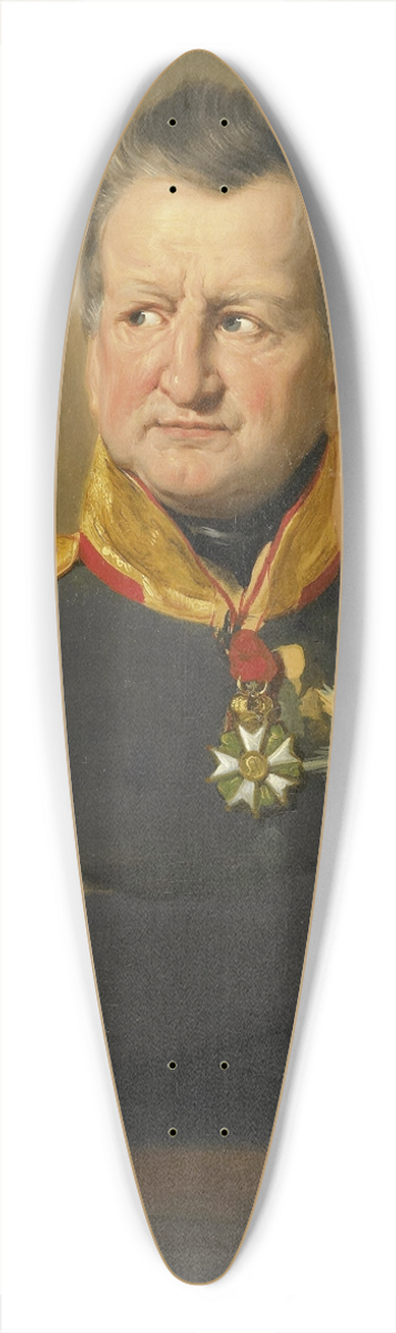 Jan Willem Pieneman - Portrait of Baron David Hendrik Chass, Lieutenant-General 39.3 inch art pintail longboard deck