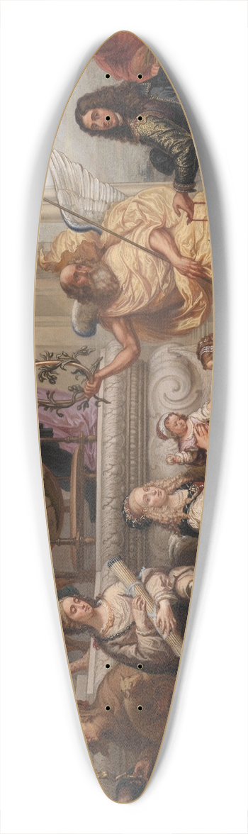 Jan Ykens - Allegorical Adoration of the Birth of a Prince 39.3 inch art pintail longboard deck
