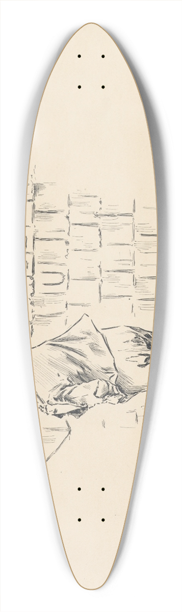 J. Campbel Phillips - A Southern Valentine. 39.3 inch art pintail longboard deck