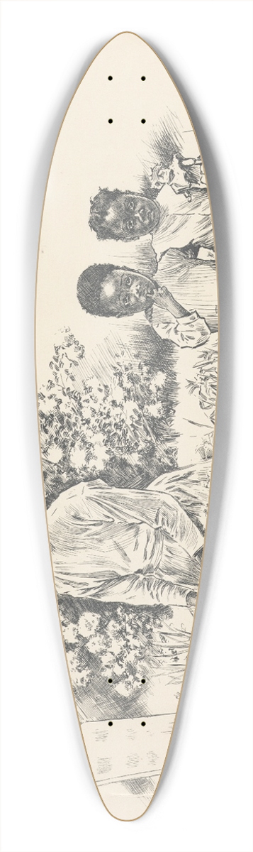 J. Campbel Phillips - Orphans 39.3 inch art pintail longboard deck