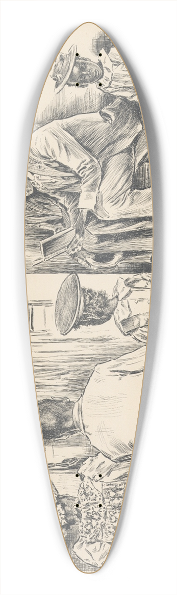 J. Campbel Phillips - The gospel. 39.3 inch art pintail longboard deck