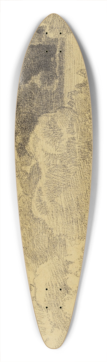 Jean-Achille Benouville - Paysage bois 39.3 inch art pintail longboard deck