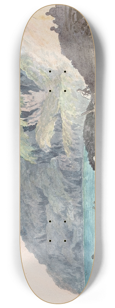 Charles Hamilton Smith - View of a Lake 8.25 inch art skate deck