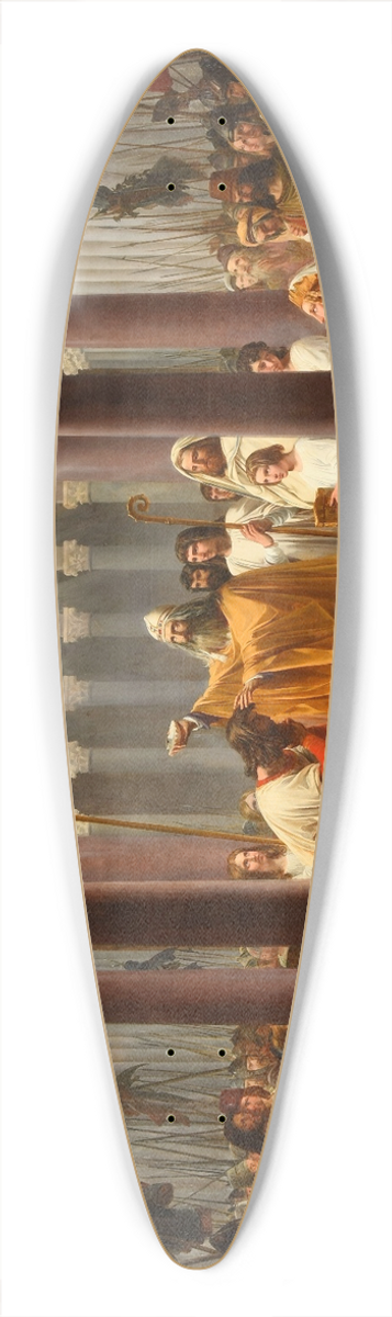 Jean Alaux - Baptme de Clovis 39.3 inch art pintail longboard deck