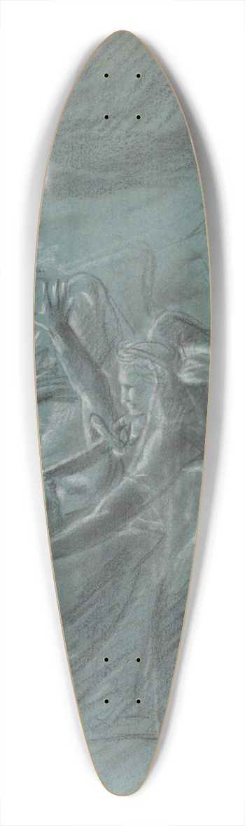 Jean Antoine Verschaeren - Judith and Holfernes 39.3 inch art pintail longboard deck