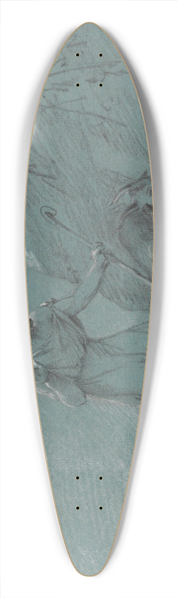 Jean Antoine Verschaeren - Oedipus Discovered by the Shepherds 39.3 inch art pintail longboard deck