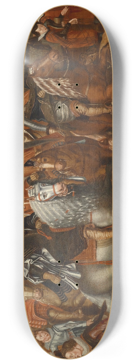 Adriaen Pietersz van de Venne (follower) - Kavalkade der Prinzen von Nassau 8.25 inch art skate deck