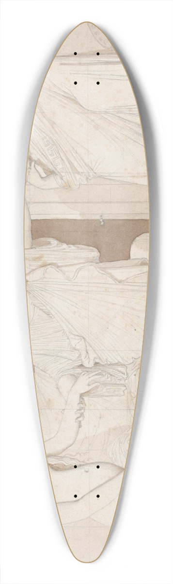 Jean Auguste Dominique Ingres - Alexander the Great presenting Campaspe to Apelles 39.3 inch art pintail longboard deck