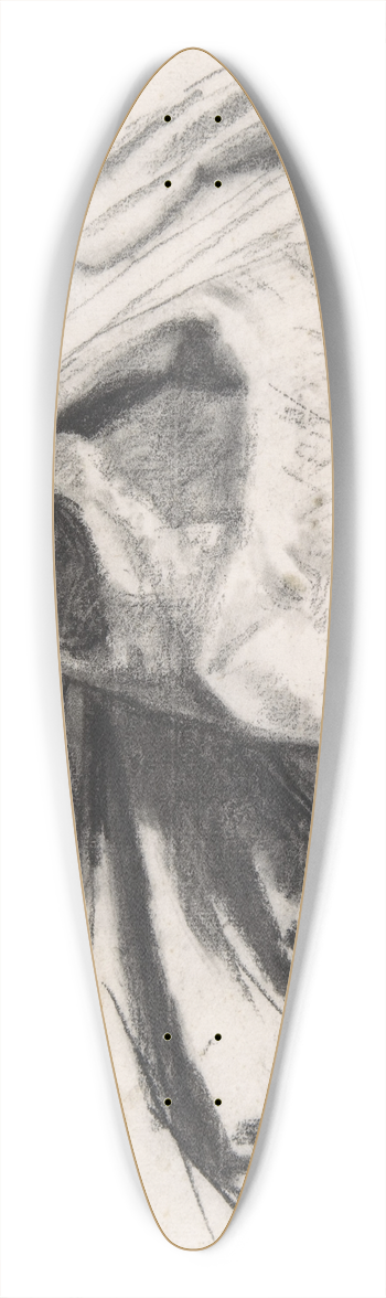 Jean Auguste Dominique Ingres - Study for the Drapery of Molire in the Apotheosis of Homer 39.3 inch art pintail longboard deck