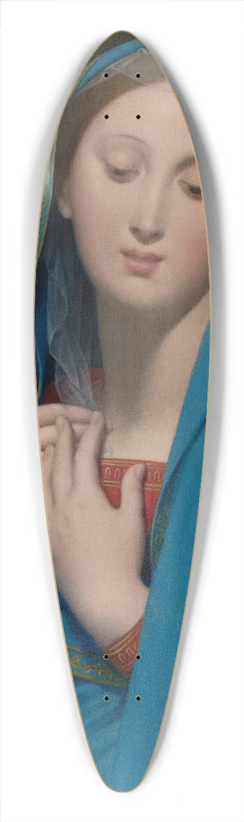 Jean Auguste Dominique Ingres - Virgin Of The Adoption 39.3 inch art pintail longboard deck