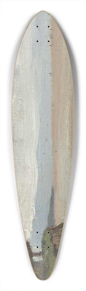 Jean-Baptiste-Camille Corot - Beach near Etretat 39.3 inch art pintail longboard deck