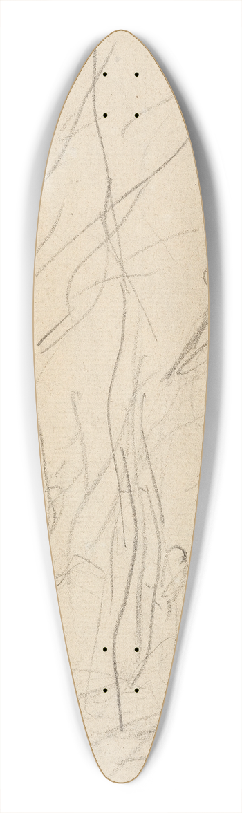 Jean-Baptiste-Camille Corot - Italian Landscape 39.3 inch art pintail longboard deck