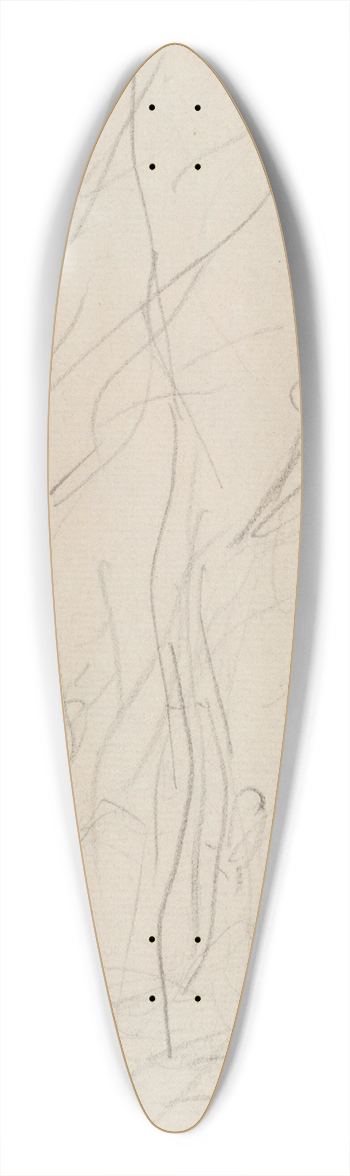 Jean-Baptiste-Camille Corot - Italian Landscape 39.3 inch art pintail longboard deck