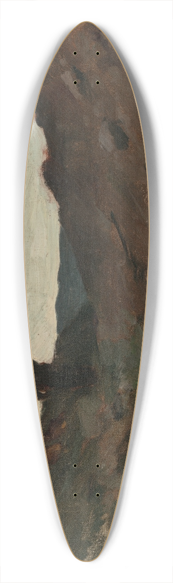 Jean-Baptiste-Camille Corot - Landscape withFigure 39.3 inch art pintail longboard deck
