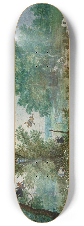 Adriaen Pietersz. Van De Venne - Merry Company in an Arbor 8.25 inch art skate deck