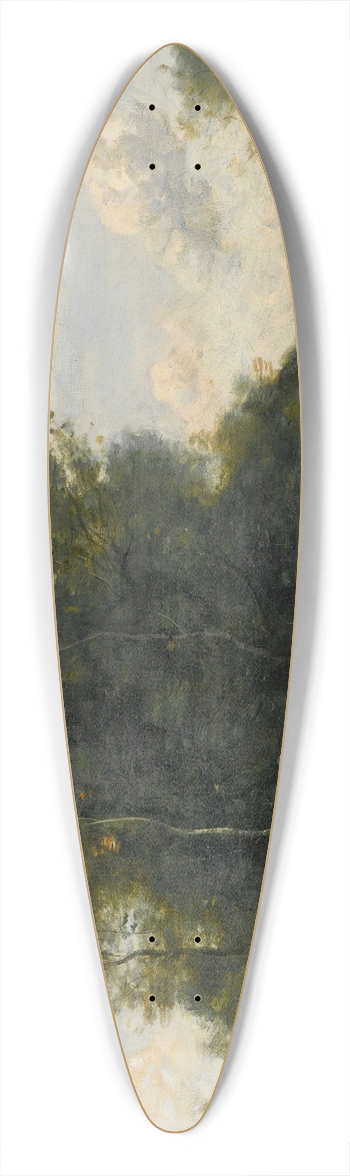 Jean-Baptiste-Camille Corot - Le Torrent Pierreux (Crpuscule) 39.3 inch art pintail longboard deck