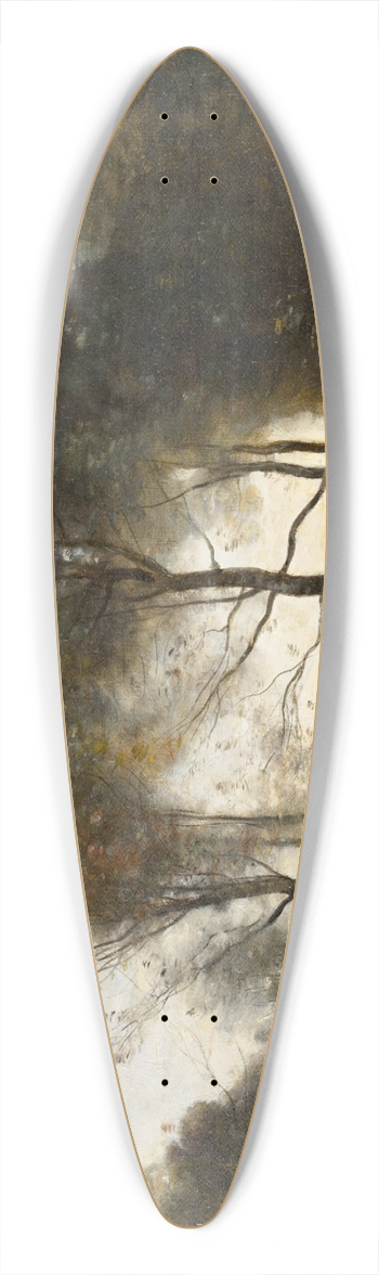 Jean-Baptiste-Camille Corot - Nymphes et Faunes (Nymphs and Fauns) 39.3 inch art pintail longboard deck