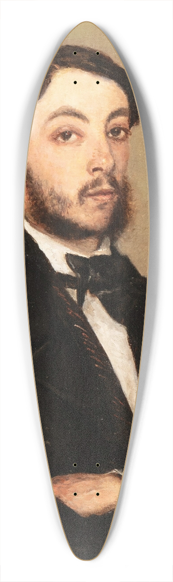 Jean-Baptiste-Camille Corot - Portrait ofHenri Sennegon, nephew of Corot (1828-1886) 39.3 inch art pintail longboard deck