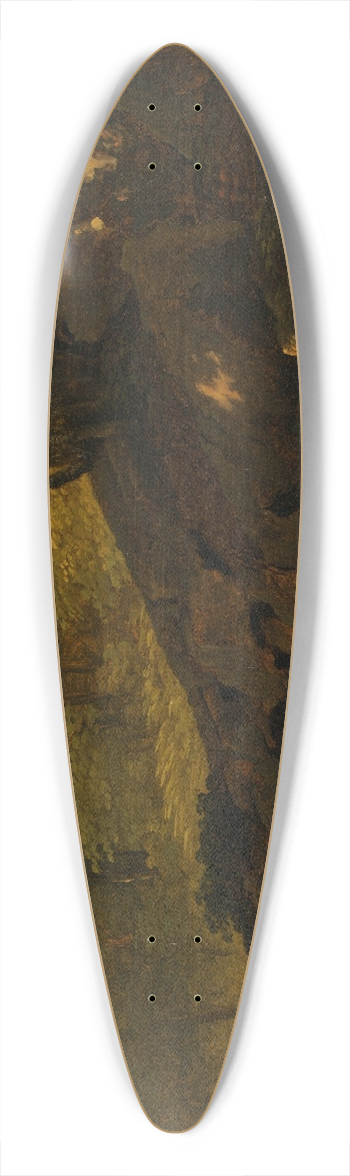 Jean-Baptiste-Camille Corot - Sous-bois 39.3 inch art pintail longboard deck