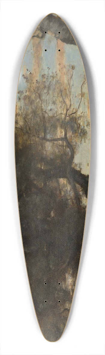 Jean-Baptiste-Camille Corot - The Gypsies 39.3 inch art pintail longboard deck