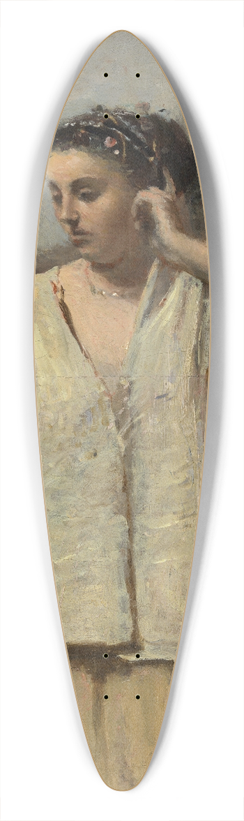 Jean-Baptiste-Camille Corot - The Muse-History 39.3 inch art pintail longboard deck