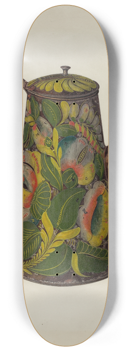 Charles Henning - Toleware Coffee Pot 8.25 inch art skate deck