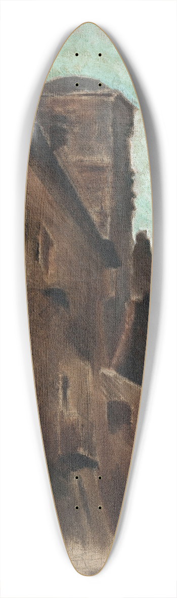Jean-Baptiste Carpeaux - Une rue 39.3 inch art pintail longboard deck
