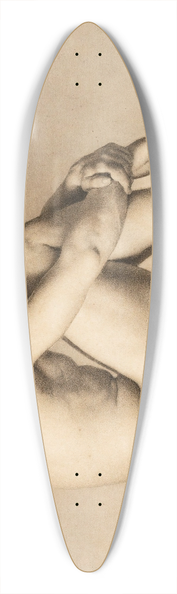 Jean-Baptiste Danguin - Jeune Homme Assis En Bord De Mer, Daprs Hippolyte Flandrin 39.3 inch art pintail longboard deck